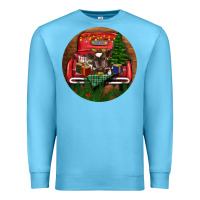 Ocean Blue Baby Cow Christmas Premium Sweatshirt - RanaPortraitStore