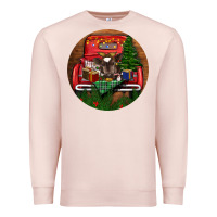 Pale Pink Baby Cow Christmas Premium Sweatshirt - RanaPortraitStore