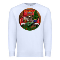 White Baby Cow Christmas Premium Sweatshirt - RanaPortraitStore