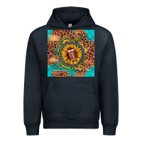 Navy football leopard turquoise sunflower seamless pattern Urban Hoodie - JahusDesignShop