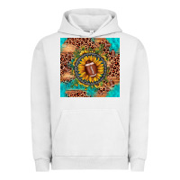Pigment Lunar Rock football leopard turquoise sunflower seamless pattern Urban Hoodie - JahusDesignShop