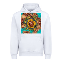 White football leopard turquoise sunflower seamless pattern Urban Hoodie - JahusDesignShop