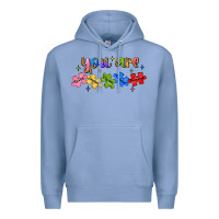Colony Blue you are loved autism Premium Hoodie - JahusDesignShop