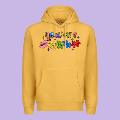 You Are Loved Autism Premium Hoodie Designed By Jahusdesignshop