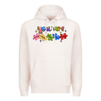 Pale Pink you are loved autism Premium Hoodie - JahusDesignShop