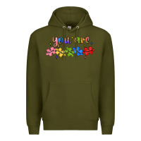 Army Green you are loved autism Premium Hoodie - JahusDesignShop