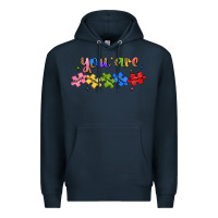 Navy you are loved autism Premium Hoodie - JahusDesignShop