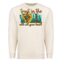Sandshell trust in the lord with all your heart Premium Sweatshirt - texasbilliewilder