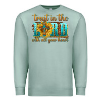 Seafoam trust in the lord with all your heart Premium Sweatshirt - texasbilliewilder