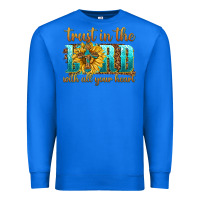 True Royal trust in the lord with all your heart Premium Sweatshirt - texasbilliewilder