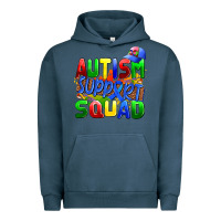 Pigment Midnight Navy autısm support squad Urban Hoodie - AdoDesignShop