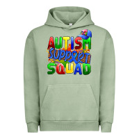 Pigment Oil Green autısm support squad Urban Hoodie - AdoDesignShop