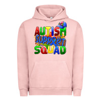 Pigment Salmon autısm support squad Urban Hoodie - AdoDesignShop