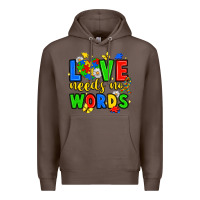 Coffee love needs no words Premium Hoodie - JahusDesignShop