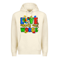 Sandshell love needs no words Premium Hoodie - JahusDesignShop