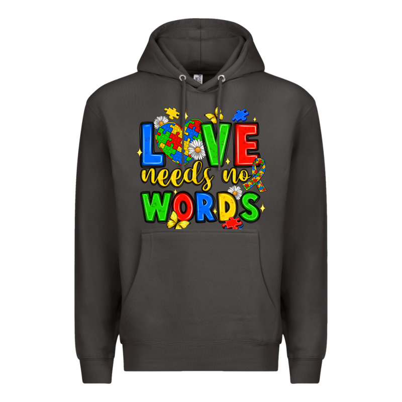 Love Needs No Words Premium Hoodie by JahusDesignShop | Teevron