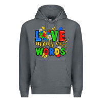 Rock love needs no words Premium Hoodie - JahusDesignShop