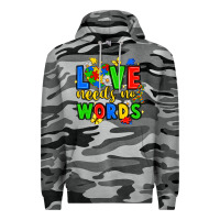Slate Camo love needs no words Premium Hoodie - JahusDesignShop