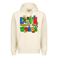 Tofu love needs no words Premium Hoodie - JahusDesignShop