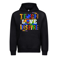 Black teach love inspire Urban Hoodie - AdoDesignShop