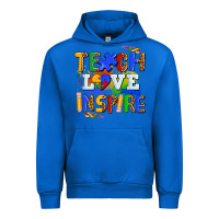 Cobalt teach love inspire Urban Hoodie - AdoDesignShop