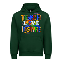 Forest Green teach love inspire Urban Hoodie - AdoDesignShop