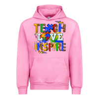 Fuchsia Pink teach love inspire Urban Hoodie - AdoDesignShop