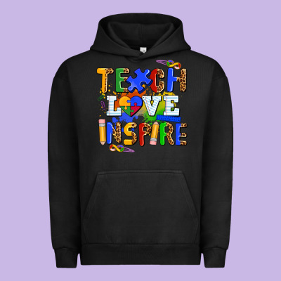 Teach Love Inspire Urban Hoodie Designed By Adodesignshop