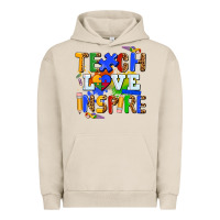 Pigment French Oak teach love inspire Urban Hoodie - AdoDesignShop