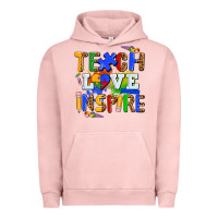 Pigment Salmon teach love inspire Urban Hoodie - AdoDesignShop