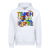 White teach love inspire Urban Hoodie - AdoDesignShop
