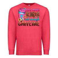 Cardinal too many kids not enough caffeine Premium Sweatshirt - Zillion Design Studio