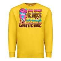 Lemon too many kids not enough caffeine Premium Sweatshirt - Zillion Design Studio