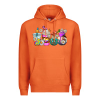Carrot hippie coffee cups Premium Hoodie - AdoDesignShop
