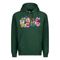 Sports Green hippie coffee cups Premium Hoodie - AdoDesignShop