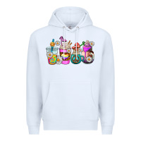White hippie coffee cups Premium Hoodie - AdoDesignShop