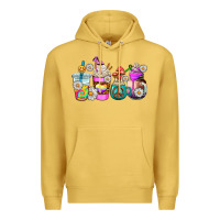 Antique Gold hippie coffee cups Premium Hoodie - AdoDesignShop