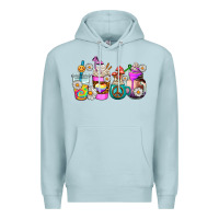 Blue Mist hippie coffee cups Premium Hoodie - AdoDesignShop