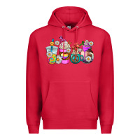 Cardinal hippie coffee cups Premium Hoodie - AdoDesignShop