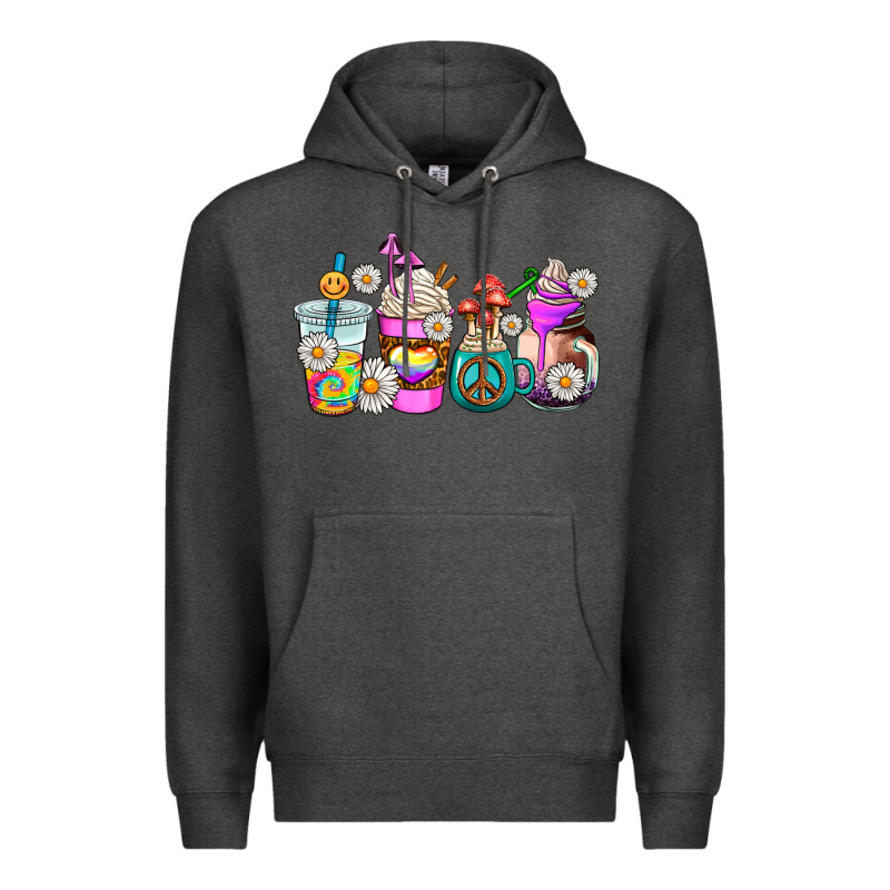 Hippie Coffee Cups Premium Hoodie by AdoDesignShop | Teevron