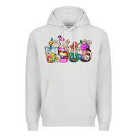 Dove Grey hippie coffee cups Premium Hoodie - AdoDesignShop