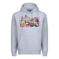Heather Grey hippie coffee cups Premium Hoodie - AdoDesignShop