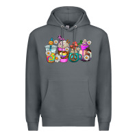 Rock hippie coffee cups Premium Hoodie - AdoDesignShop