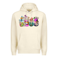 Sandshell hippie coffee cups Premium Hoodie - AdoDesignShop