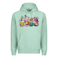 Seafoam hippie coffee cups Premium Hoodie - AdoDesignShop