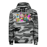 Slate Camo hippie coffee cups Premium Hoodie - AdoDesignShop