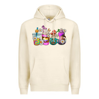 Tofu hippie coffee cups Premium Hoodie - AdoDesignShop