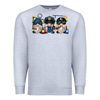 Heather Grey police gnomes Premium Sweatshirt - Zillion Design Studio