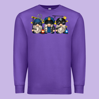 Police Gnomes Premium Sweatshirt Designed By Zillion Design Studio