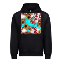 Foreset Green baseball leopard turquoise cactus sunflower seamless pattern Urban Hoodie - JahusDesignShop